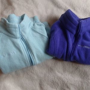 Bundle of two Columbia fleece zip up 4/5